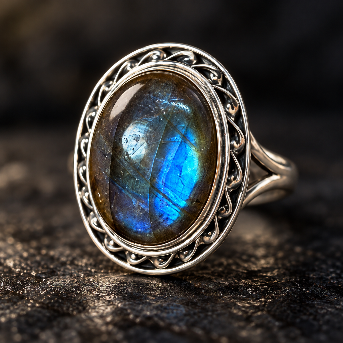 Bague Labradorite en argent 925