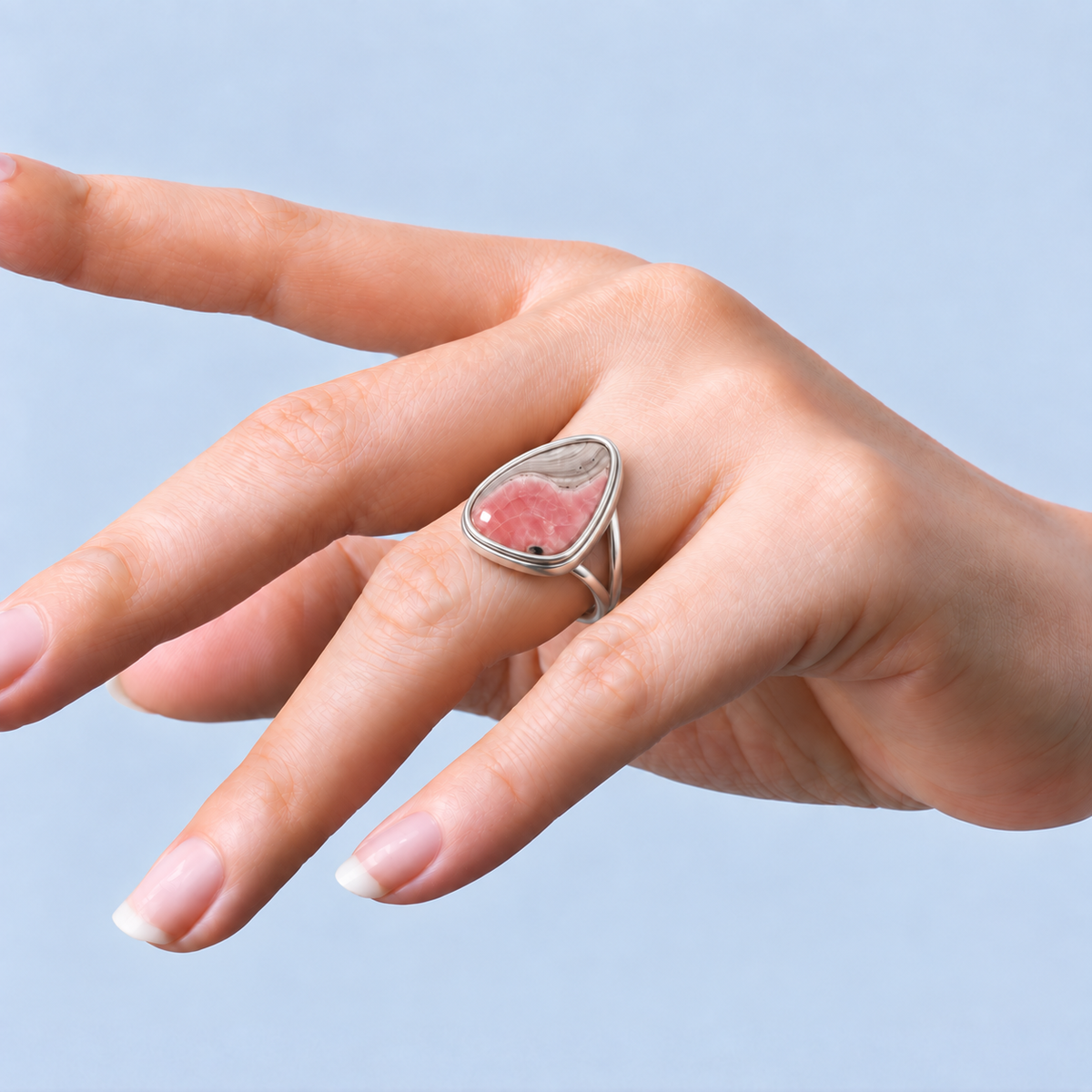Bague en Rhodochrosite