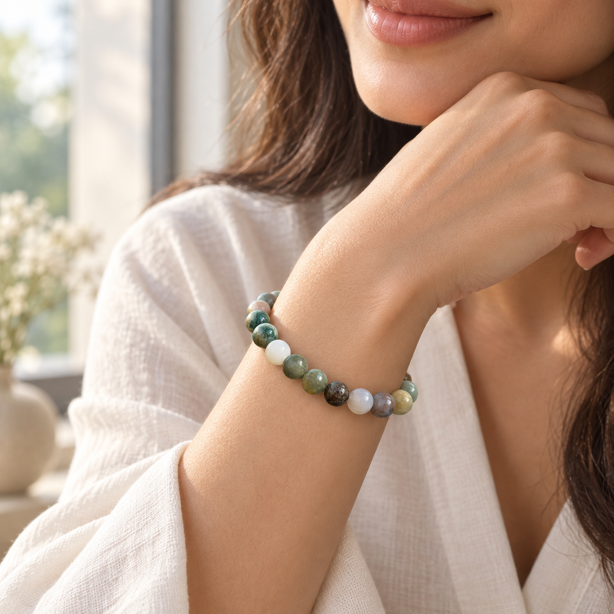 Bracelet en Agate Indienne
