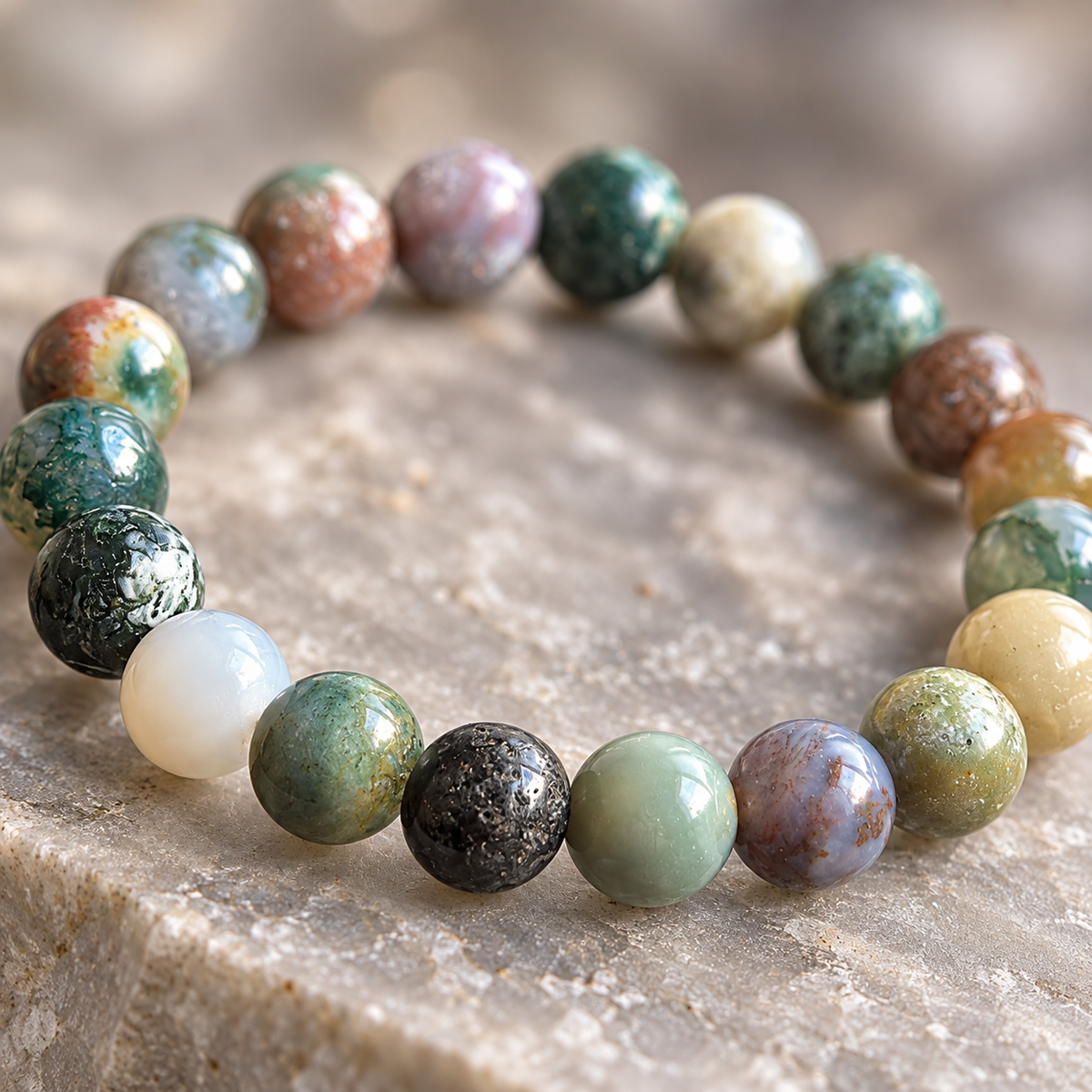 Bracelet en Agate Indienne